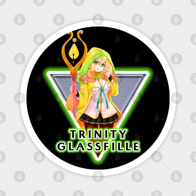 TRINITY GLASSFILLE Magnet by hackercyberattackactivity